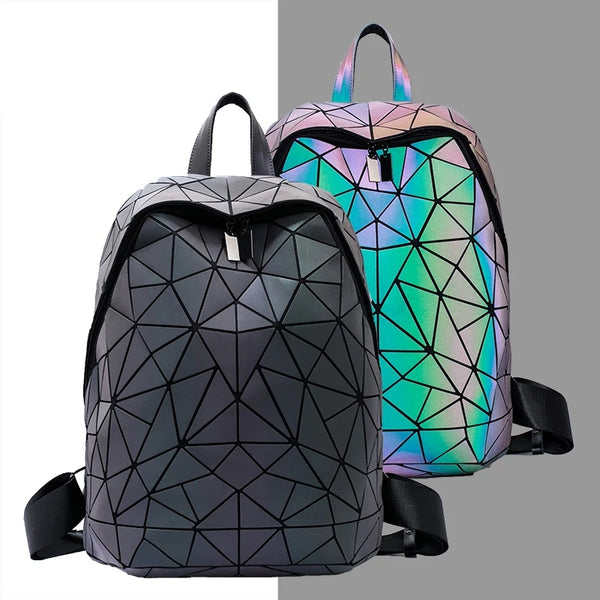 PARACOSMIC Geometric Holographic Reflective Backpack - PARACOSMIC