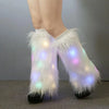 LED Faux Fur Leg Warmers
