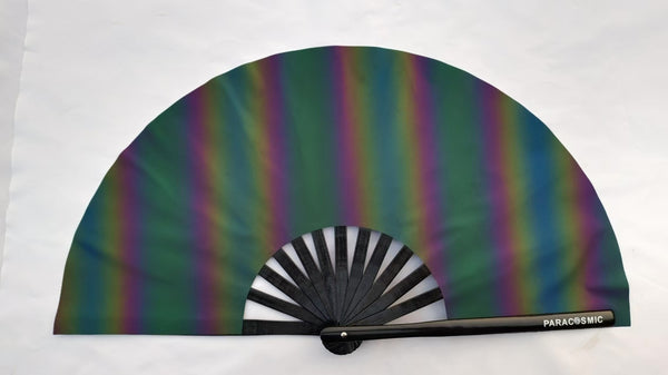 PARACOSMIC Reflective Foldable Hand Fan - Grey Shade - PARACOSMIC