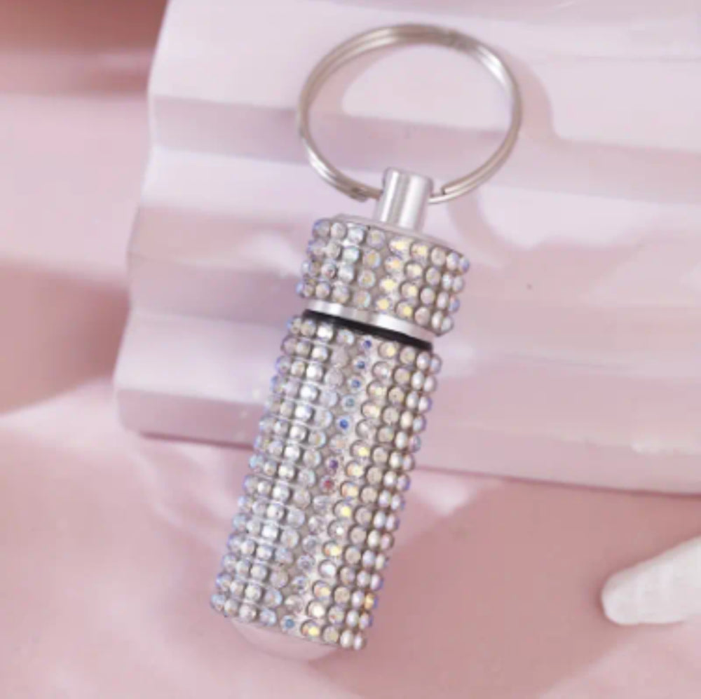 Rhinestone Capsule Keyring - PARACOSMIC
