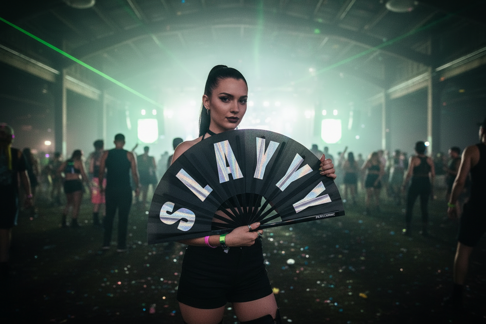 PARACOSMIC Foldable Hand Fan - SLAYYY