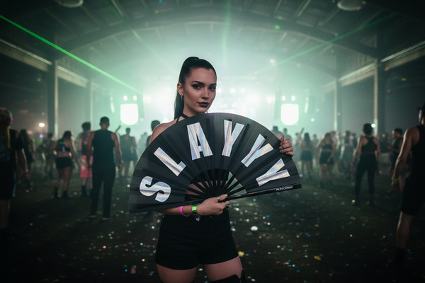 PARACOSMIC Foldable Hand Fan - SLAYYY