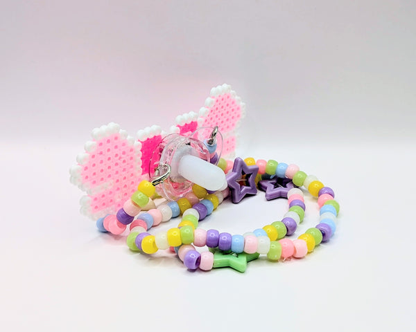 LED Pacifier Kandi Necklace