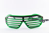 PARACOSMIC Light Up Shutter Shades - Green
