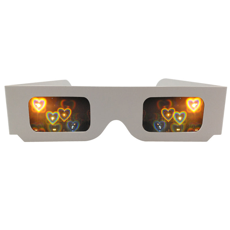 GloFX Paper Cardboard Diffraction Glasses - Black