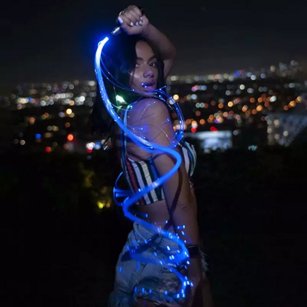 LED Fiber Optic Light Whip - PARACOSMIC