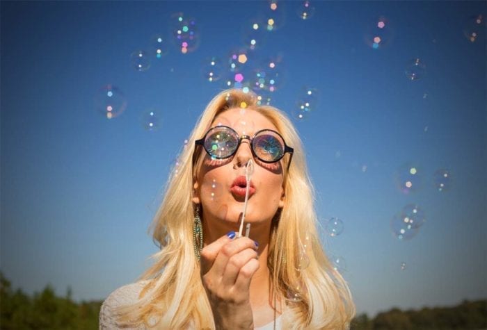 PARACOSMIC Kaleidoscope Glasses - Black Wormhole - PARACOSMIC