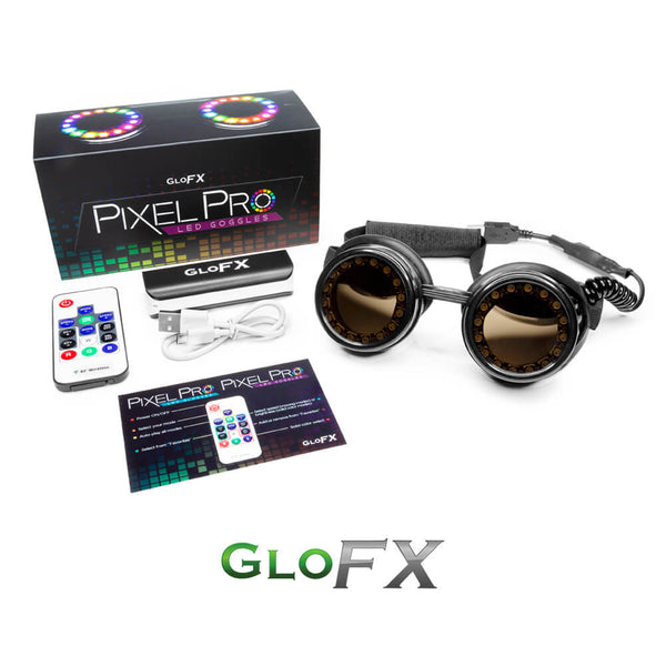 GloFX Pixel Pro LED Goggles - Tinted - PARACOSMIC