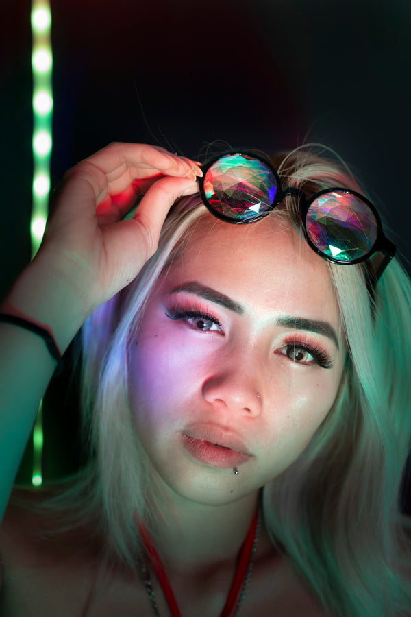 PARACOSMIC Kaleidoscope Glasses - Black - PARACOSMIC