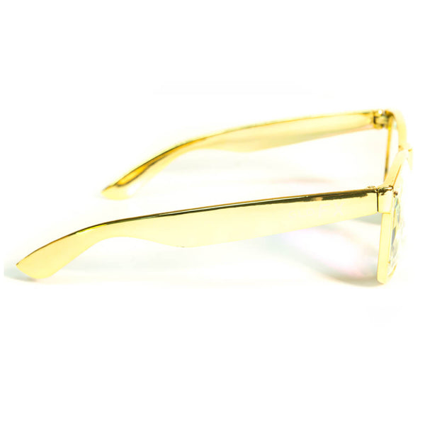 GloFX Ultimate Kaleidoscope Glasses - Gold - PARACOSMIC
