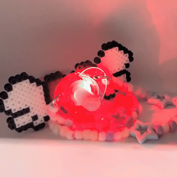 LED Pacifier Kandi Necklace