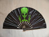 PARACOSMIC Foldable Hand Fan - Peace Alien