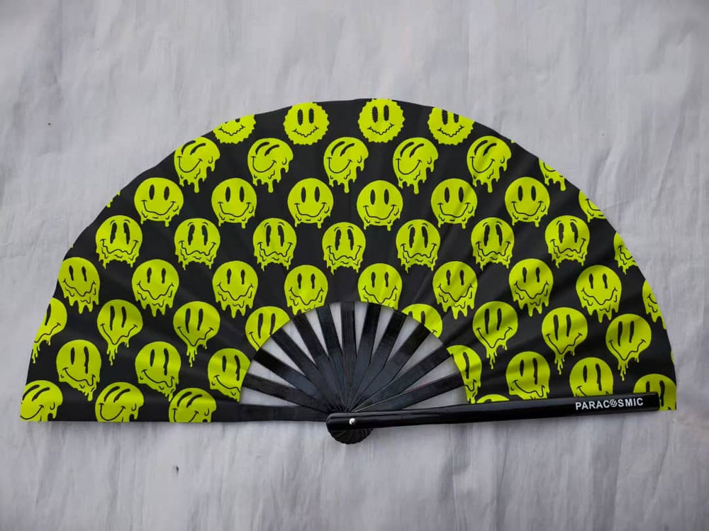 PARACOSMIC Foldable Hand Fan - Melting Smiles