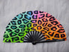 PARACOSMIC Foldable Hand Fan - UV Leopard