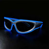 PARACOSMIC Light Up Sunglasses - Y2K Blue