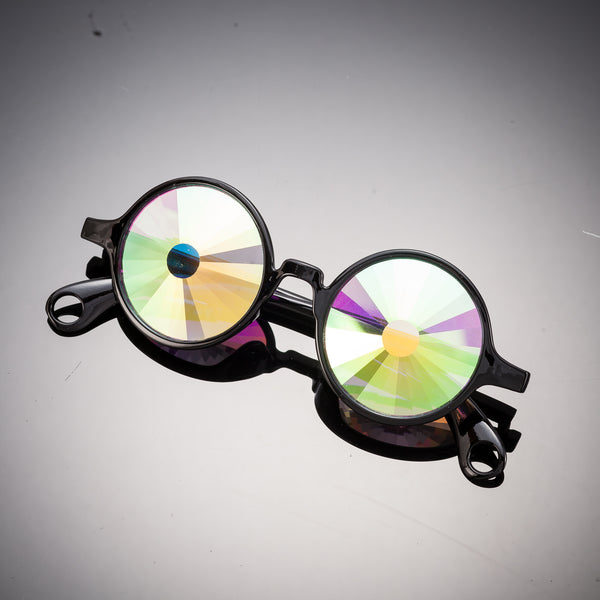 PARACOSMIC Kaleidoscope Glasses - Black Wormhole - PARACOSMIC
