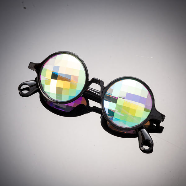 PARACOSMIC Kaleidoscope Glasses - Black Bugs Eye - PARACOSMIC