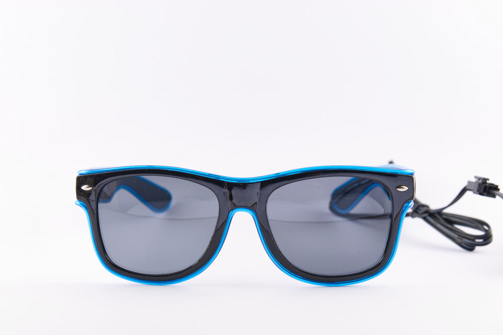 PARACOSMIC Light Up Sunglasses - Blue - PARACOSMIC