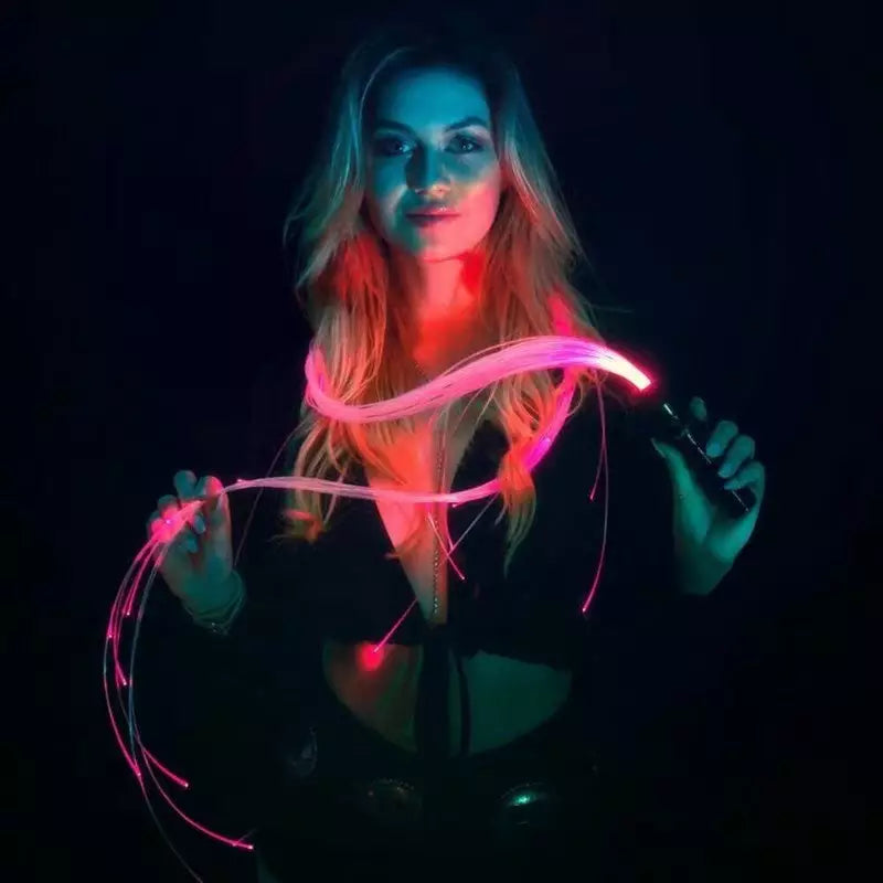 LED Whip Fiber Optic Light Whip Optical Hand Rope Pixel Light-up Whip Flow  Toy Dance Party Lighting Show For Party festival