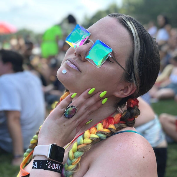 GloFX MC Squared Kaleidoscope Glasses - PARACOSMIC