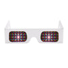 Paper Firework Diffraction Glasses - White