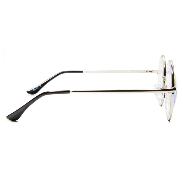 GloFX Imagine Kaleidoscope Glasses - Silver - PARACOSMIC