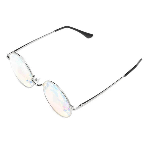 GloFX Imagine Kaleidoscope Glasses - Silver - PARACOSMIC