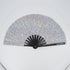 PARACOSMIC Reflective Foldable Hand Fan - Abstract White - PARACOSMIC