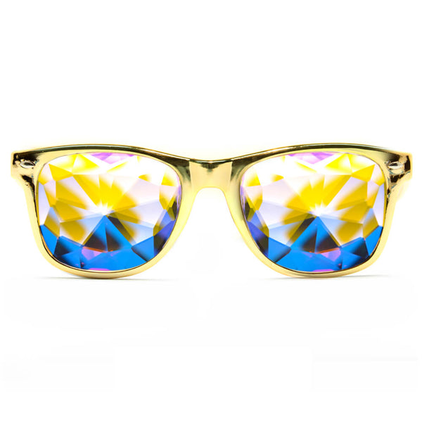 GloFX Ultimate Kaleidoscope Glasses - Gold - PARACOSMIC