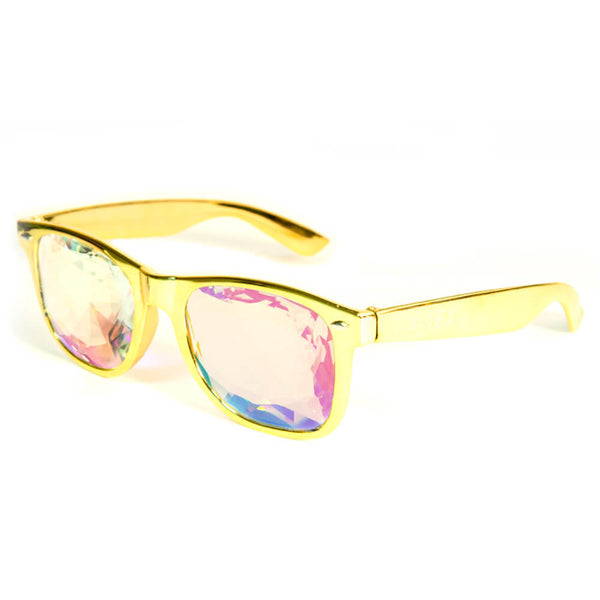 GloFX Ultimate Kaleidoscope Glasses - Gold - PARACOSMIC