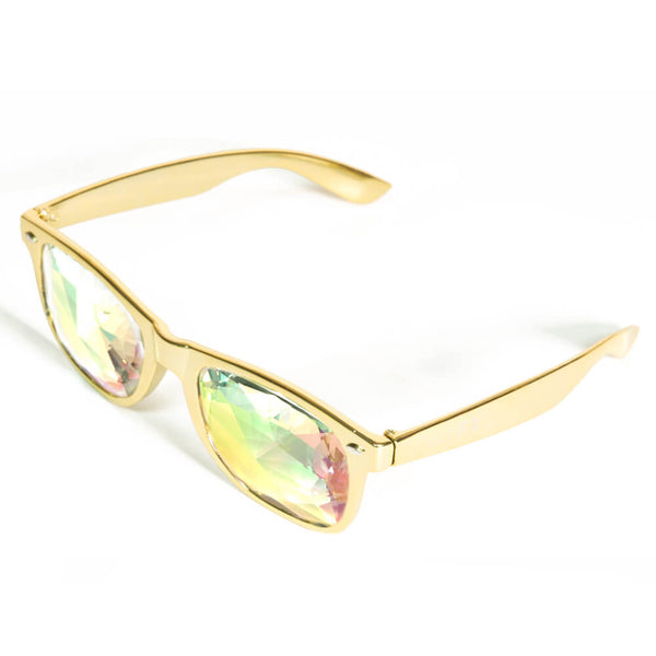 GloFX Ultimate Kaleidoscope Glasses - Gold - PARACOSMIC